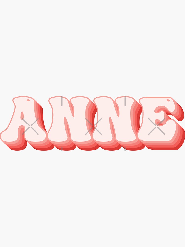 Anne Namen personalisiert' Sticker