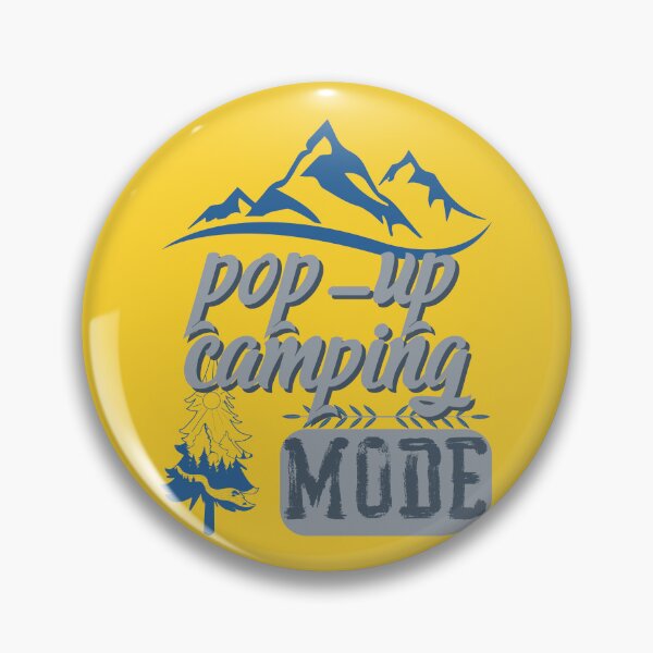 Item preview, pop-up camping mode, forest river sun inside tree pine designed and sold by movie-popcorn.