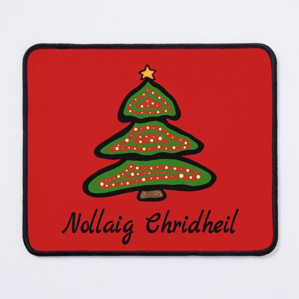 Item preview, Nollaig Chridheil Scottish Gaelic Christmas Tree Greeting designed and sold by MagicBoutique.