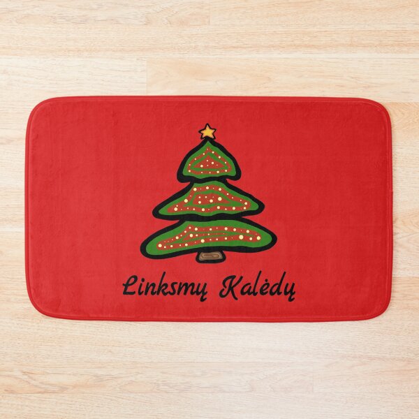 Item preview, Linksmu Kaledu Lithuania Christmas Tree Lithuanian Greeting designed and sold by MagicBoutique.
