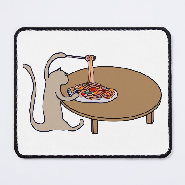Item preview, Cat Eating Spaghetti designed and sold by MoSaid.