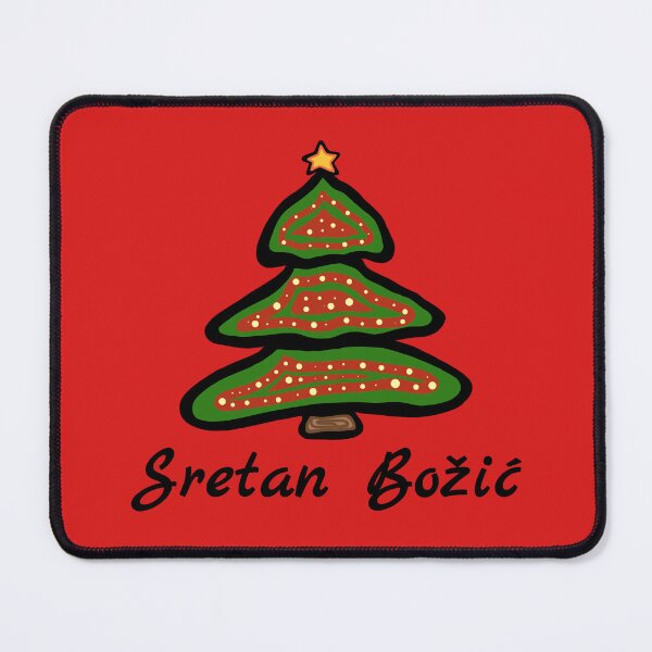 Item preview, Sretan Božić Croatia Christmas Tree Croatian Greeting Croat designed and sold by MagicBoutique.