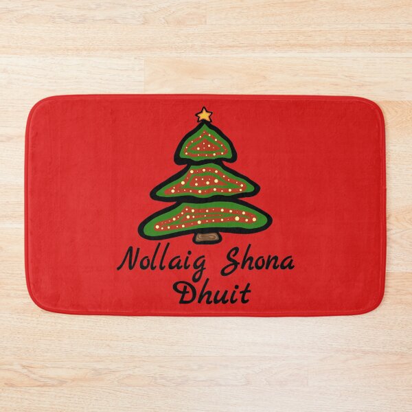 Item preview, Nollaig Shona Dhuit Irish Christmas Tree Ireland Greeting designed and sold by MagicBoutique.