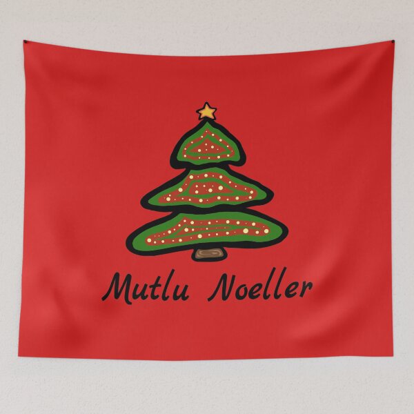 Item preview, Mutlu Noeller Turkey Christmas Tree Turkish Greeting designed and sold by MagicBoutique.