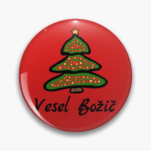 Item preview, Vesel Božič Slovene Slovenia Christmas Tree Greeting designed and sold by MagicBoutique.