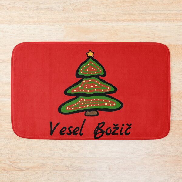 Item preview, Vesel Božič Slovene Slovenia Christmas Tree Greeting designed and sold by MagicBoutique.