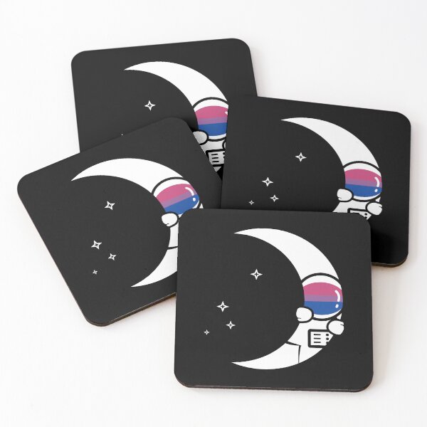Item preview, Moon Bisexual Pride Astronaut designed and sold by Jem Illustration.