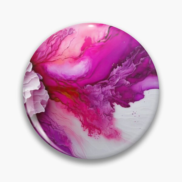 Item preview, Abstract Magenta White Watercolor Marble - Stylish Magenta Pattern designed and sold by venella.