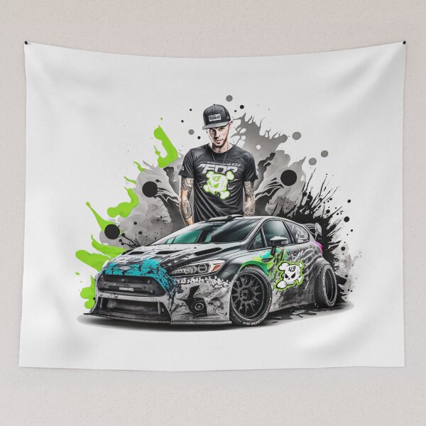 Item preview, Ken Block " 43 skull " and Racing Car  designed and sold by K-Klub.