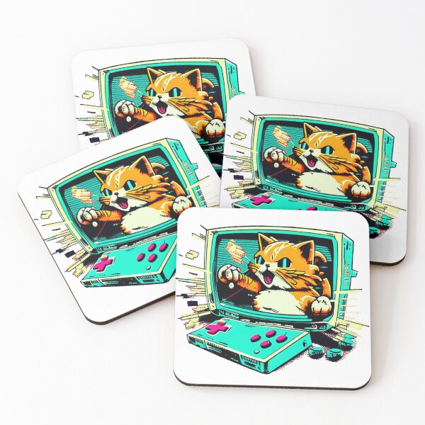 Item preview, Cute But Brutal   Gaming Cat And kitty designed and sold by PosterManiaRo.