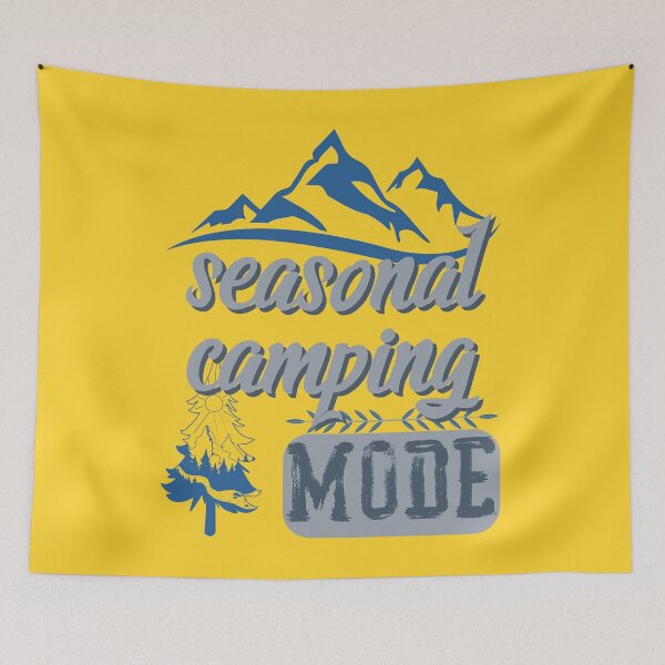 Item preview, seasonal camping mode, forest river sun inside tree pine designed and sold by movie-popcorn.