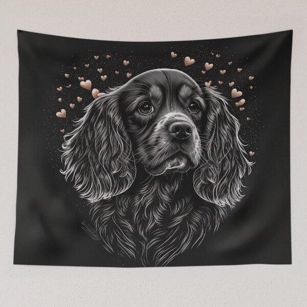 Item preview, Cocker Spaniel Dog Valentine designed and sold by Juliascutecornr.