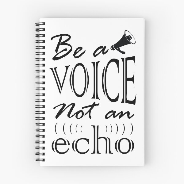 Item preview, Be a Voice Not an Echo - Business Positive Leadership Quotes for Decision Makers and Leaders designed and sold by Alice-Elgawi.