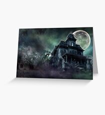 The Haunted House Paranormal Greeting Card