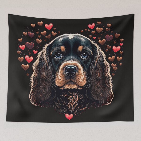 Item preview, Cute Cocker Spaniel Dog Valentine designed and sold by Juliascutecornr.