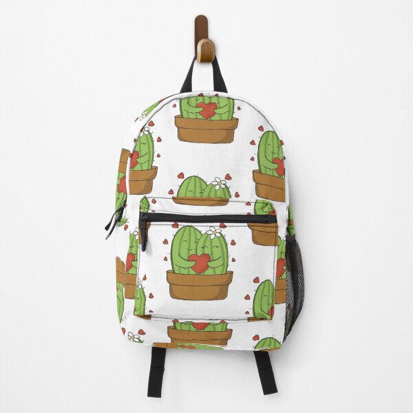 Item preview, Cute hand drawn hugging cactus couple with hearts designed and sold by Sanaura.
