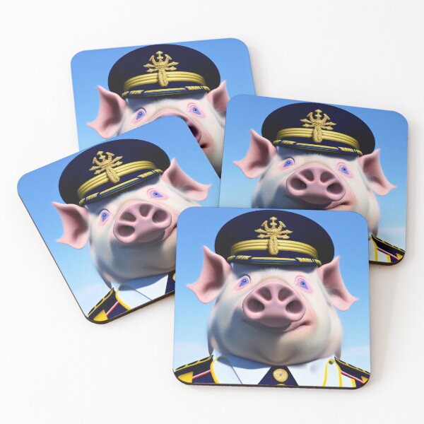 Item preview, The Piggy Pig Naval Officer designed and sold by CreepyDesigns.