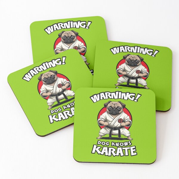 Item preview, Warning! Dog Knows Karate - Funny Warning Sign designed and sold by Odd World.