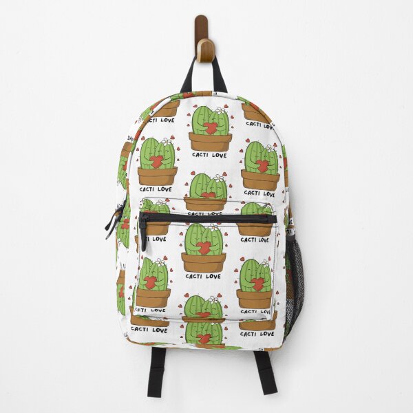 Item preview, Cute hand drawn hugging cactus couple with hearts designed and sold by Sanaura.