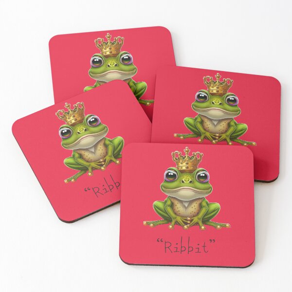 Item preview,  Frog Prince or frog princess - Cute and Whimsical with "Ribbit" designed and sold by hookline.
