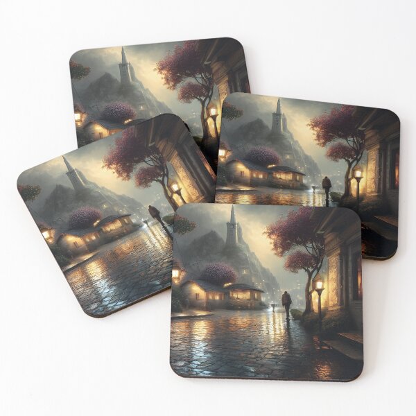 Item preview, Fantasy Town at Night designed and sold by FreeSpirit-Shop.