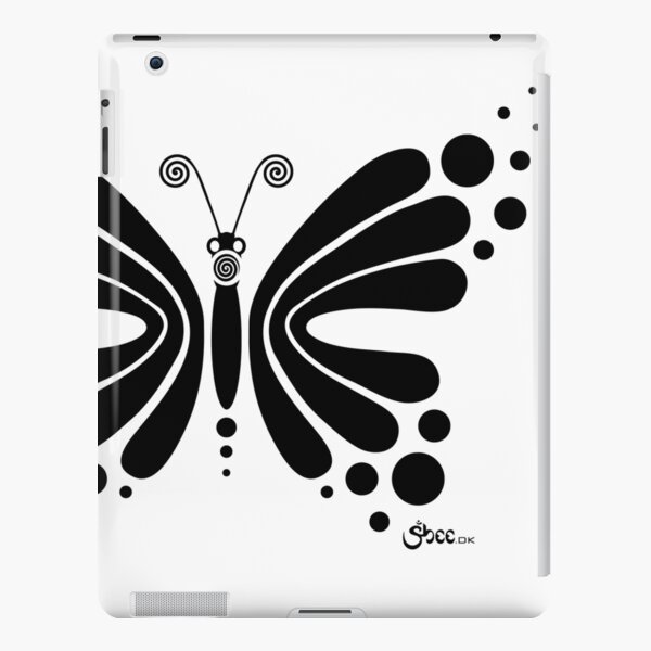 Hypnotic Butterfly B&W - Shee Vector Shape iPad Snap Case