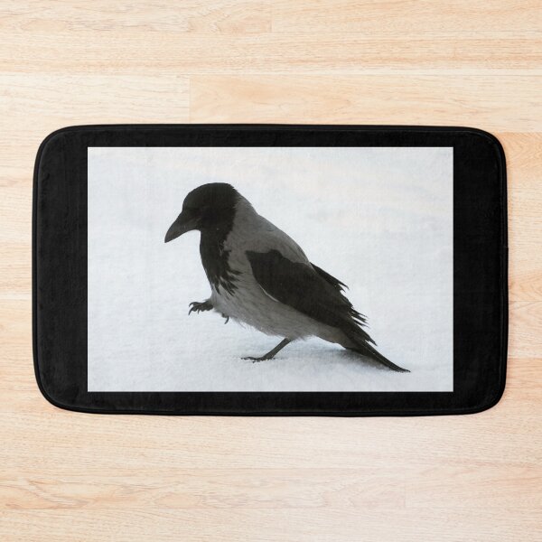 Item preview, Beautiful Hooded Crow Strolling in Snow designed and sold by Taina Sohlman.