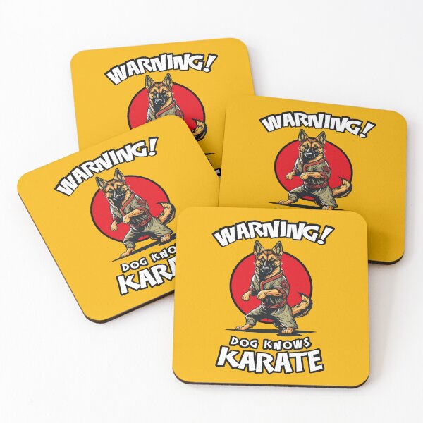 Item preview, Warning! Dog Knows Karate - Funny Warning Sign designed and sold by Odd World.