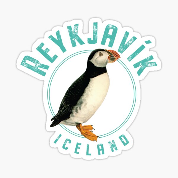 Artikel-Vorschau von Reykjavík Island Papageientaucher Design, designt und verkauft von Futurebeachbum.