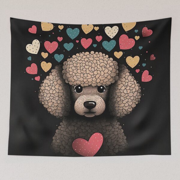 Item preview, Cute Poodle Dog Valentine designed and sold by Juliascutecornr.