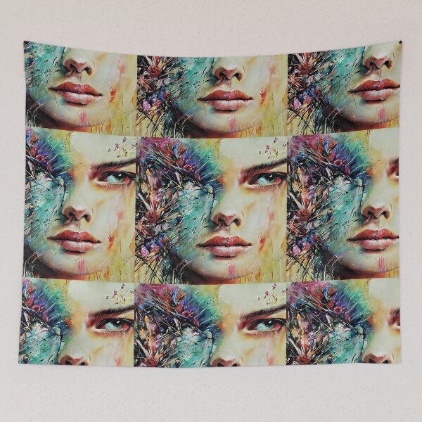 Item preview, rainbow flowered  woman designed and sold by bogfl.