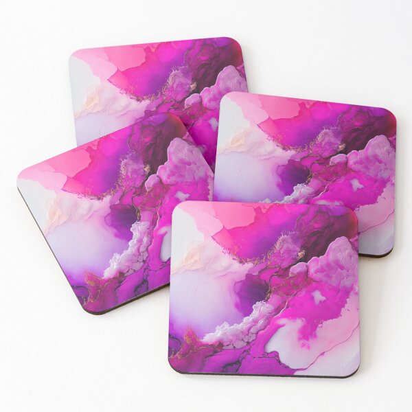 Item preview, Abstract Magenta White Liquid Marble - Stylish Magenta Pattern designed and sold by venella.