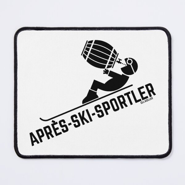 Item preview, Après-ski athletes (apres ski / beer keg / beer drinker / black) designed and sold by Roderix.