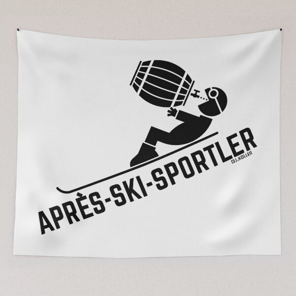 Item preview, Après-ski athletes (apres ski / beer keg / beer drinker / black) designed and sold by Roderix.