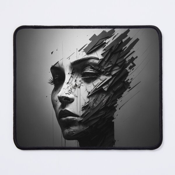 Item preview, Woman in sorrow black white designed and sold by AtlasKunst.