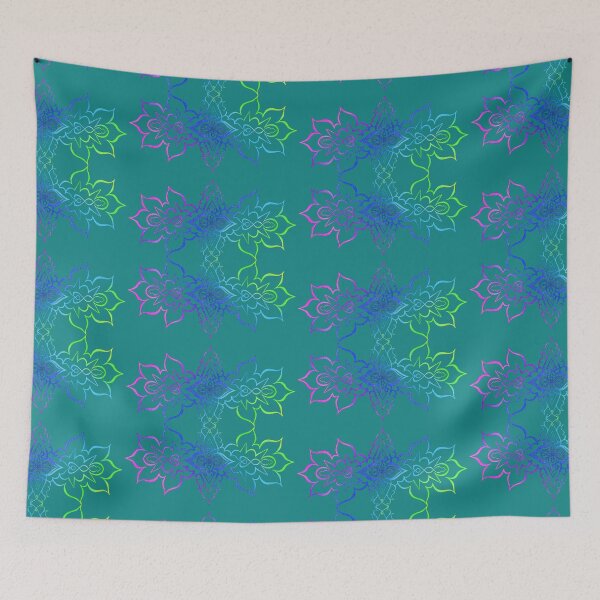 Item preview, Aqua Double Mandala designed and sold by HARSHINI maheshwaram Label.