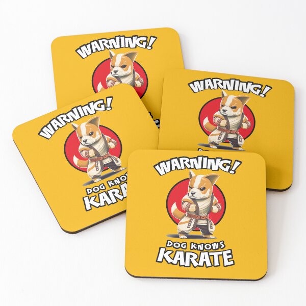 Item preview, Warning! Dog Knows Karate - Funny Warning Sign designed and sold by Odd World.