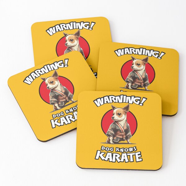 Item preview, Warning! Dog Knows Karate - Funny Warning Sign designed and sold by Odd World.