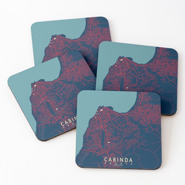 Item preview, Cabinda City Map of Angola - Hope designed and sold by deMAP.
