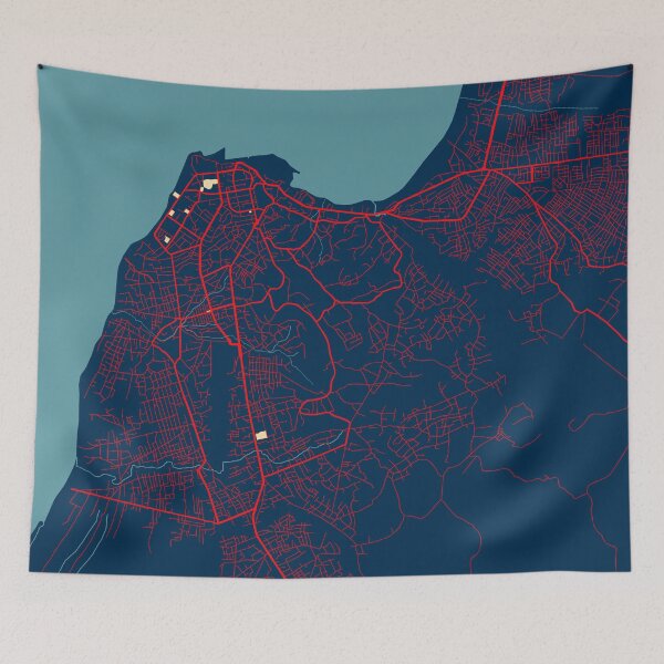 Item preview, Cabinda City Map of Angola - Hope designed and sold by deMAP.