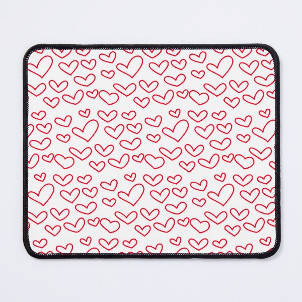Item preview, Valentine Red Doodle Heart Pattern designed and sold by risingrocket.
