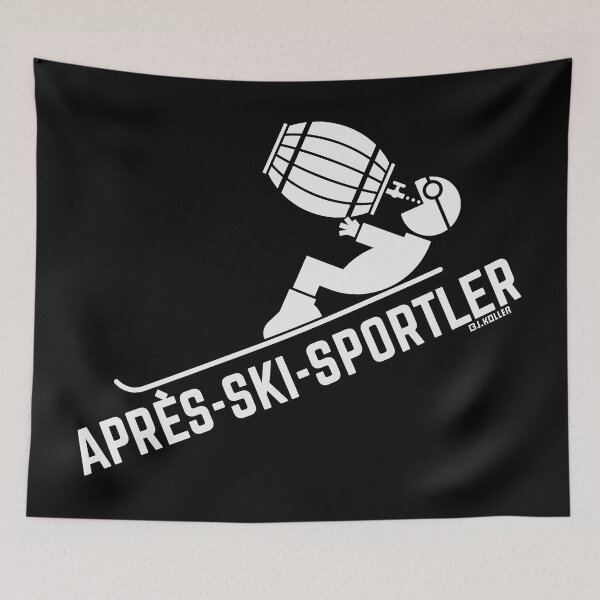 Item preview, Après Ski Sportsman (Apres Ski / Beer Barrel / Beer Drinker / White) designed and sold by Roderix.