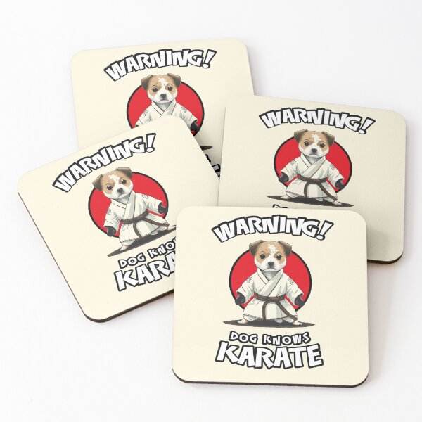 Item preview, Warning! Dog Knows Karate - Funny Warning Sign designed and sold by Odd World.