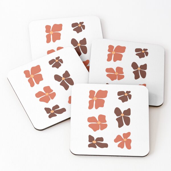 Item preview, Minimalistic Orange Flowers Set designed and sold by Gloristique.