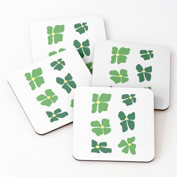 Item preview, Minimalistic Green Flowers Set designed and sold by Gloristique.