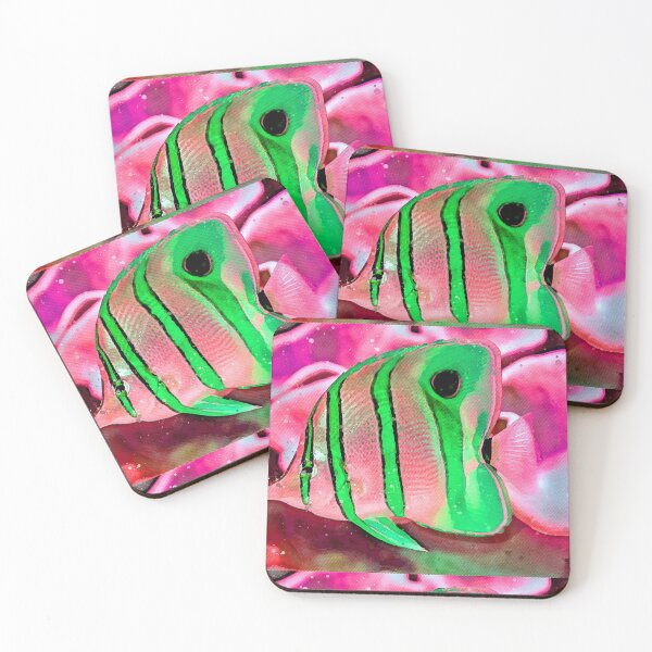 Item preview, cute Butterfly Fish Painting Art designed and sold by getlyart.