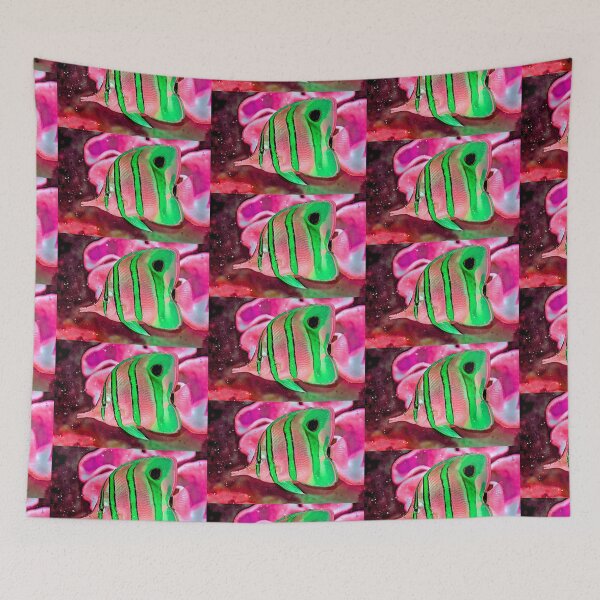 Item preview, cute Butterfly Fish Painting Art designed and sold by getlyart.