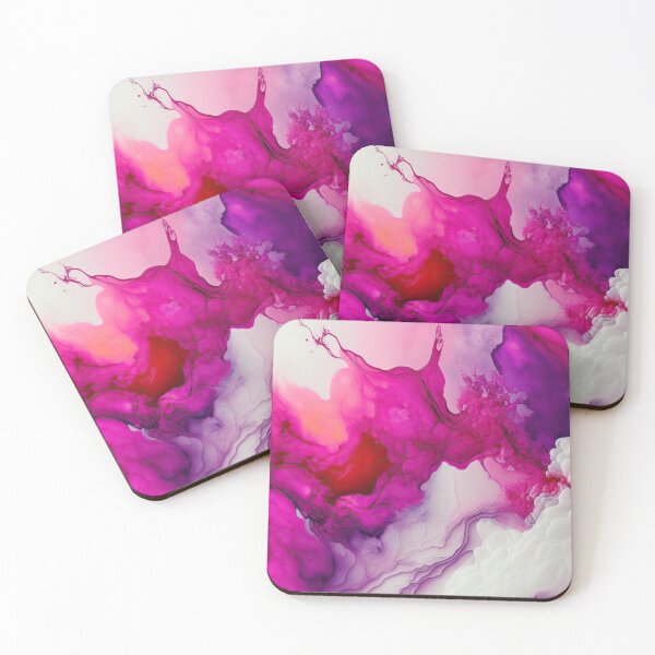 Item preview, Luxurious pink and white marble watercolor design designed and sold by venella.