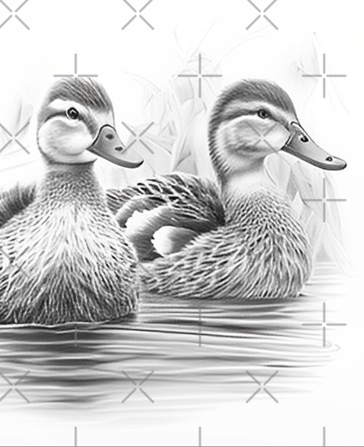 Farm Animal Art: Realistic Baby Duck Drawing