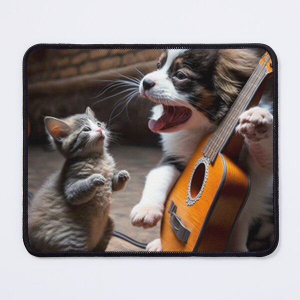 Item preview, dog playing guitar designed and sold by KLSproduct.